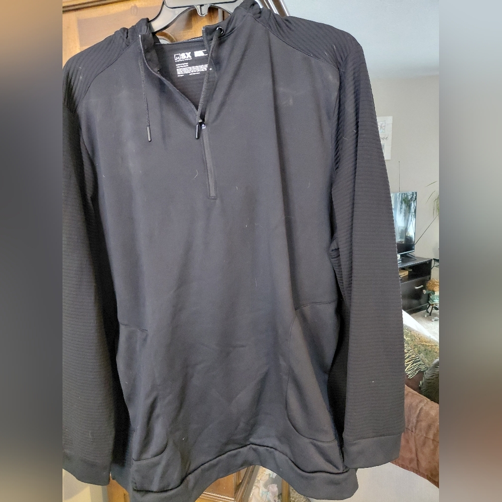 Micheal Strahan Black Quarter-Zip Pullover Hoodie